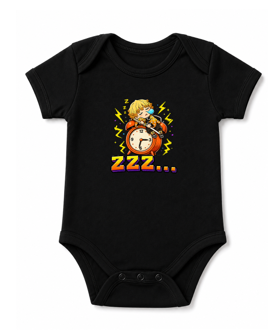 Sleepy Thunder Swordsman Alarm Clock Chibi Anime Streetwear