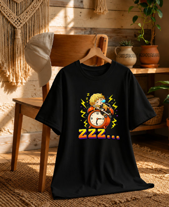 Sleepy Thunder Swordsman Alarm Clock Chibi Anime Streetwear