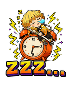 Sleepy Thunder Swordsman Alarm Clock Chibi Anime Streetwear