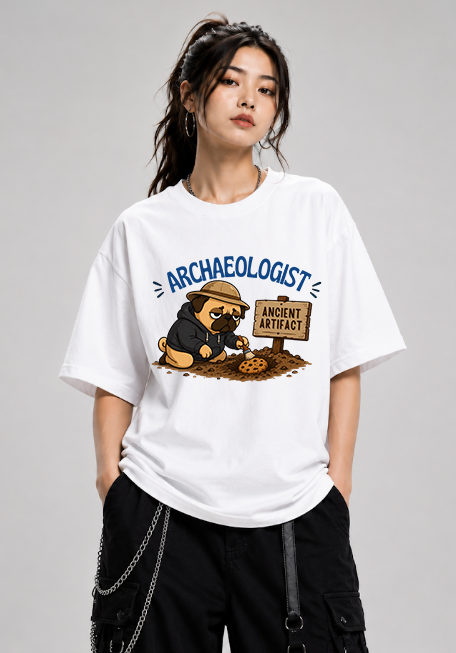 Archaeologist Pug Dog Ancient Artifact Cookie Funny Pet Humor