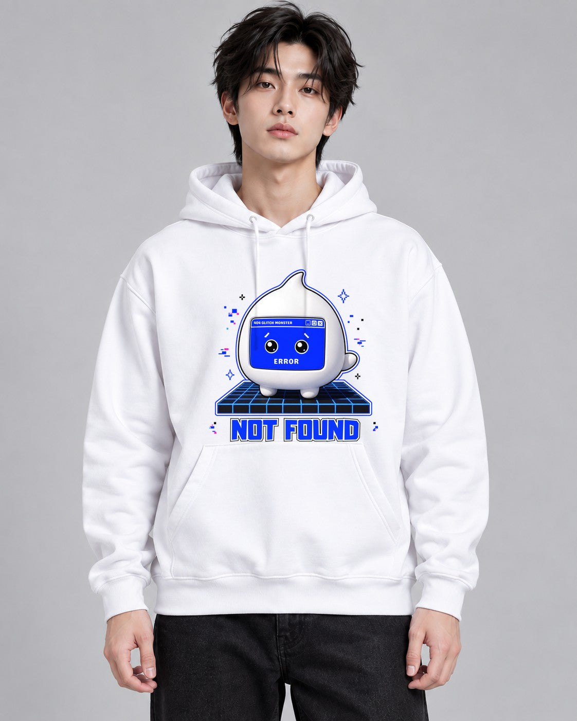 404 Glitch Monster - White