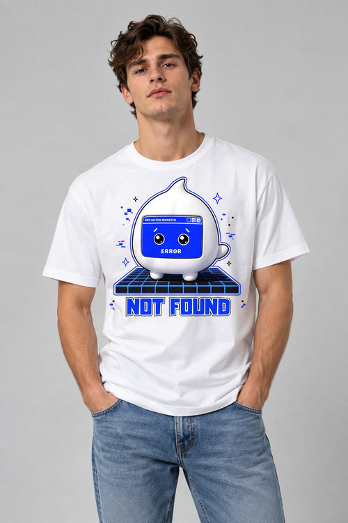 404 Glitch Monster - White