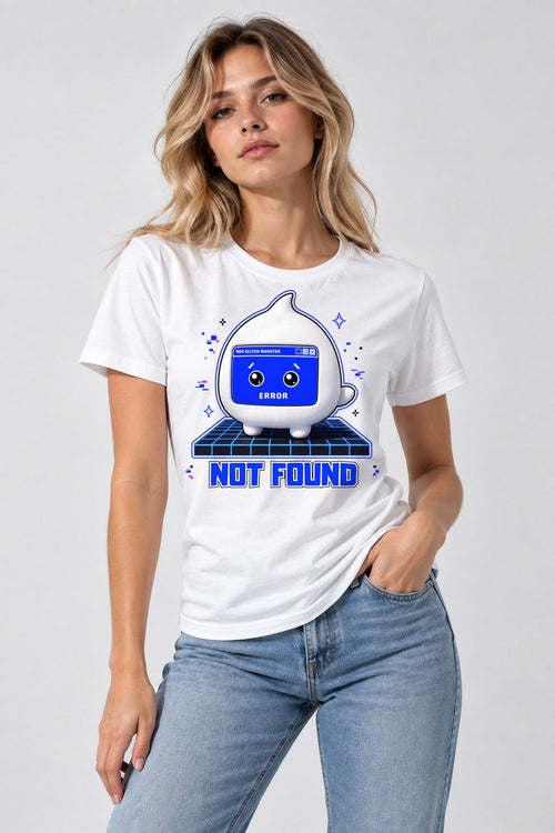 404 Glitch Monster - White