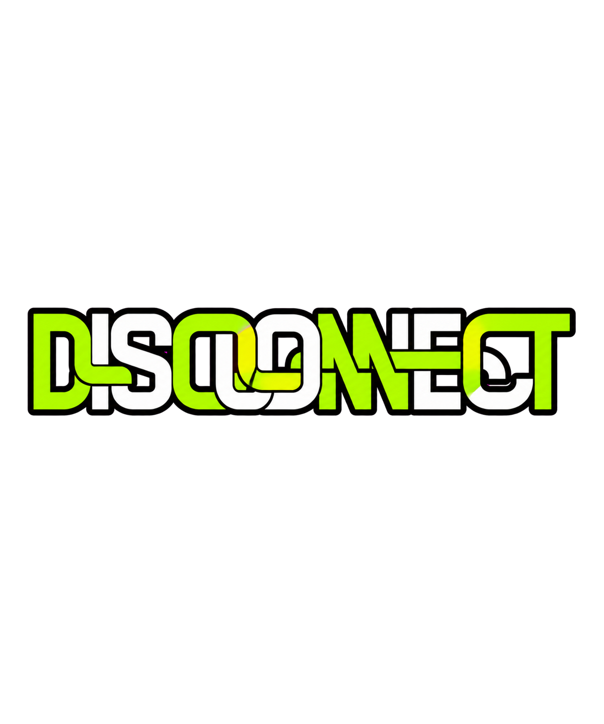 Disconnect Ribbon Wire Modern Cyberpunk Techwear Typography Streetwear