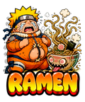 Funny Ramen Food Monster Chubby Ninja Anime Streetwear