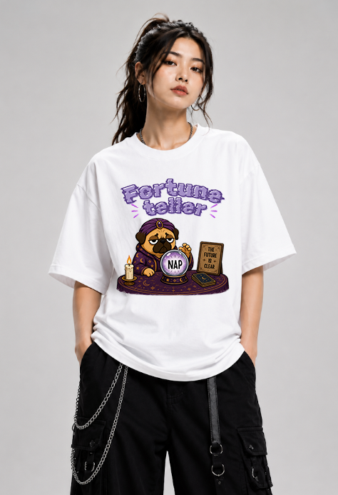 Fortune Teller The Future Is Nap Funny Mystic Pug Dog Crystal Ball
