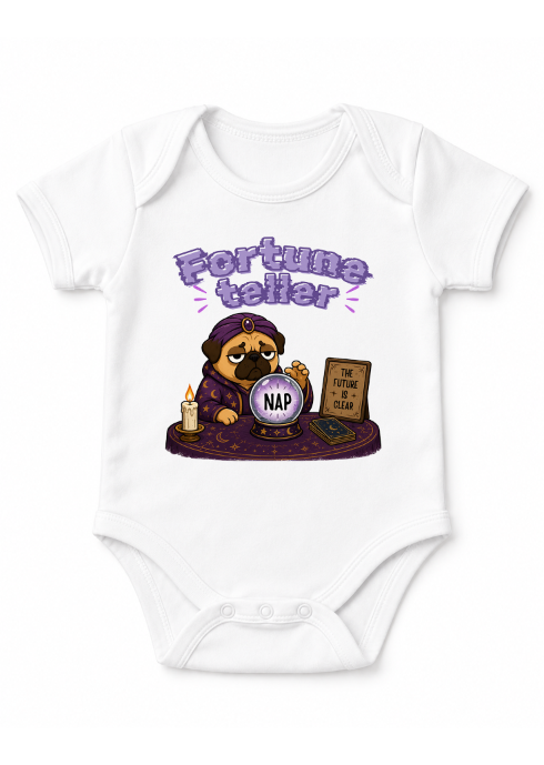 Fortune Teller The Future Is Nap Funny Mystic Pug Dog Crystal Ball