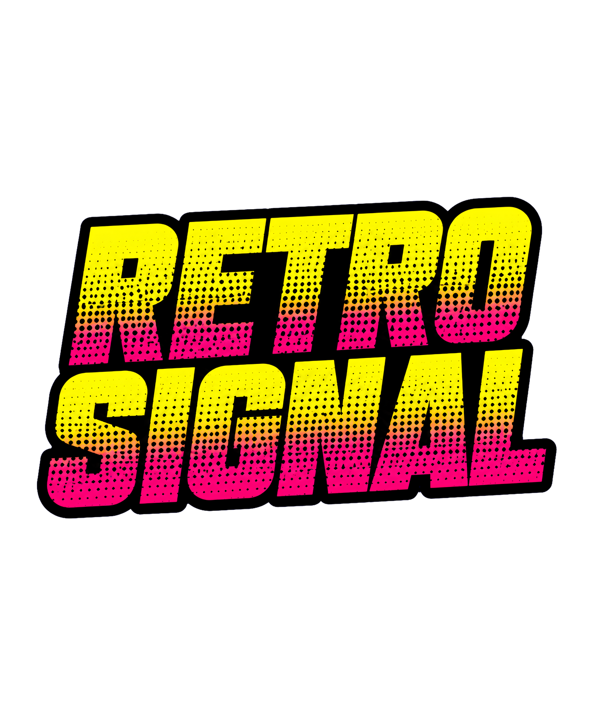 Retro Signal Halftone