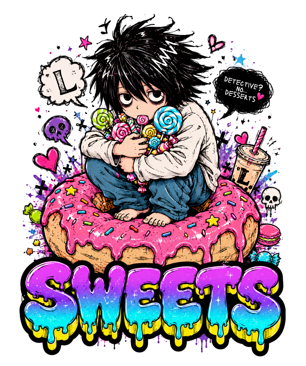 Sweets Sugar Rush Detective Chibi Anime Streetwear