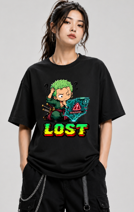 Lost Swordsman GPS Glitch Chibi Anime Streetwear