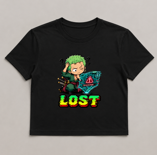 Lost Swordsman GPS Glitch Chibi Anime Streetwear