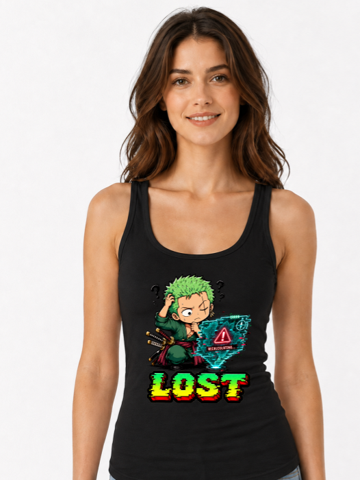 Lost Swordsman GPS Glitch Chibi Anime Streetwear