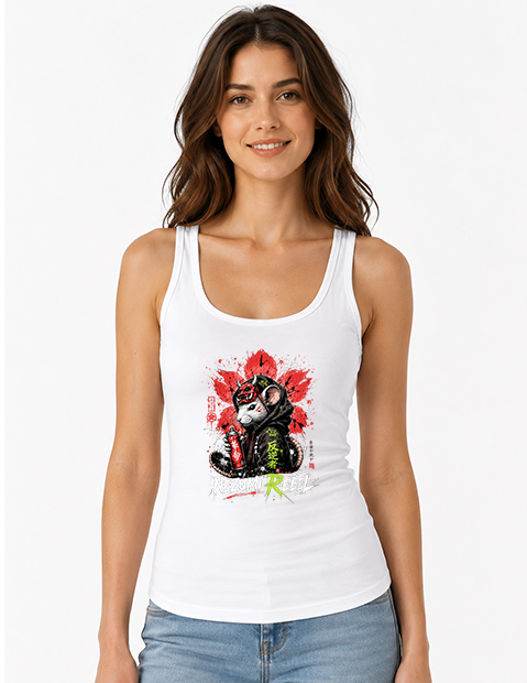 Nezumi Rebel Japanese Oni Mask Graffiti Rat Streetwear Art