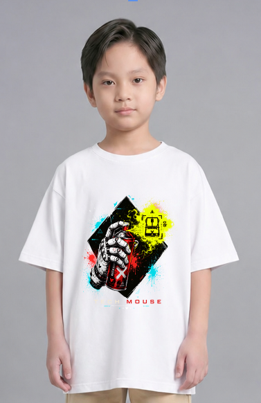 Tech Mouse Cyberpunk Robotic Hand Spray Can Urban Streetwear