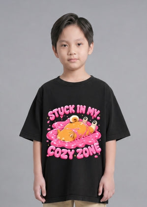 Stuck In My Cozy Zone - Cute Shiba Inu Slime Introvert Graphic T-Shirt