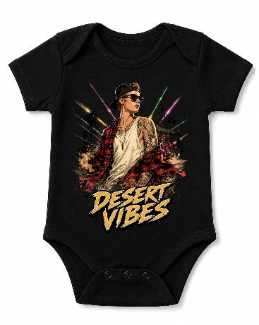 Desert Vibes Cool Tattooed Singer Festival Graphic