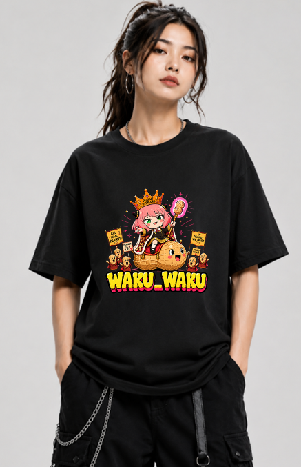 Waku Waku Peanut Overlord Chibi Queen Anime Streetwear