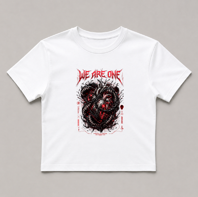 We Are One Symbiote Cybernetic Mechanical Heart Dark Streetwear