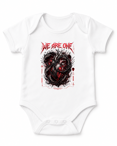 We Are One Symbiote Cybernetic Mechanical Heart Dark Streetwear