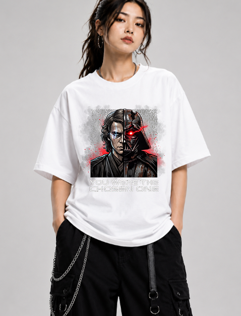You Were The Chosen One Split Face Dark Lord Sci Fi Retro Art