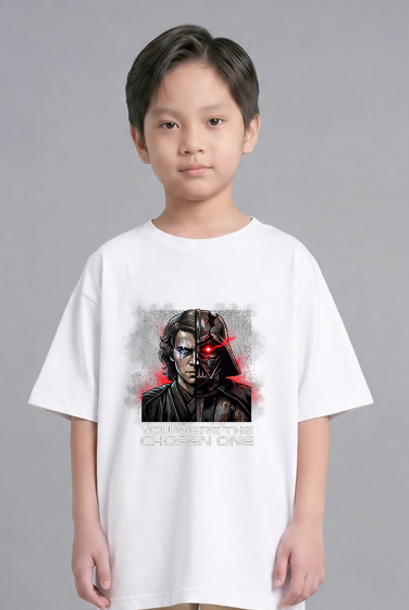 You Were The Chosen One Split Face Dark Lord Sci Fi Retro Art