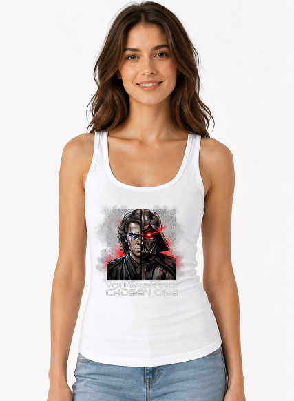You Were The Chosen One Split Face Dark Lord Sci Fi Retro Art