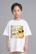 Late Night Snack Pug Dog Refrigerator Melting Ice Cream Funny Humor