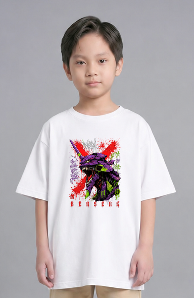 Berserk Eva Unit 01 Mech Roar Splatter Graffiti Anime Streetwear