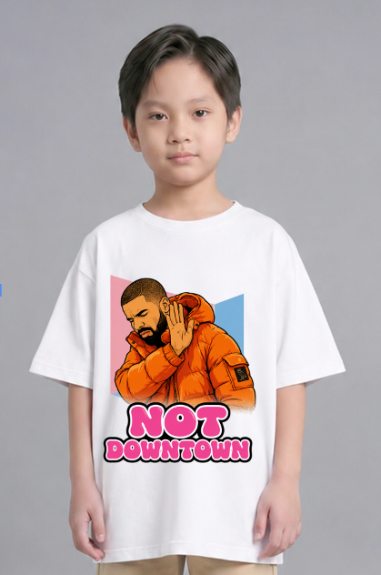 Not Downtown Funny Drake Hotline Bling Meme Pop Art