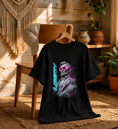 Abraham Lincoln Neon Cyberpunk Legend