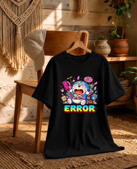System Error Overloaded Robotic Cat Retro Glitch Streetwear