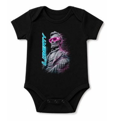 Abraham Lincoln Neon Cyberpunk Legend