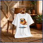 Funny Swimming Pug Dog Life Jacket Goggles Summer Water Puddle Humor