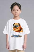 Funny Swimming Pug Dog Life Jacket Goggles Summer Water Puddle Humor