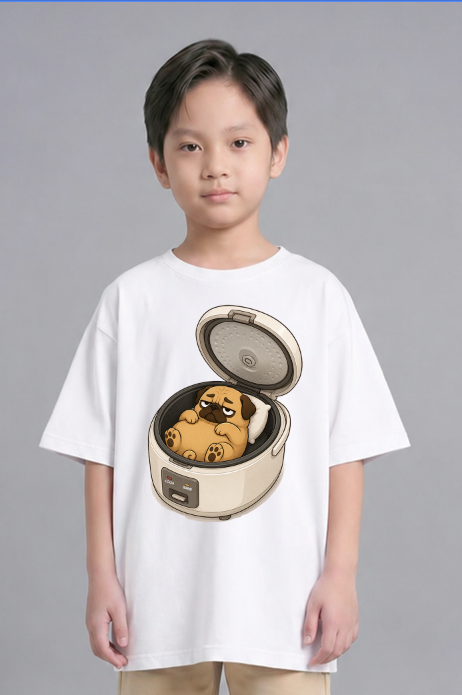 Stay Warm Rice Cooker Funny Lazy Sleeping Pug Dog Food Humor