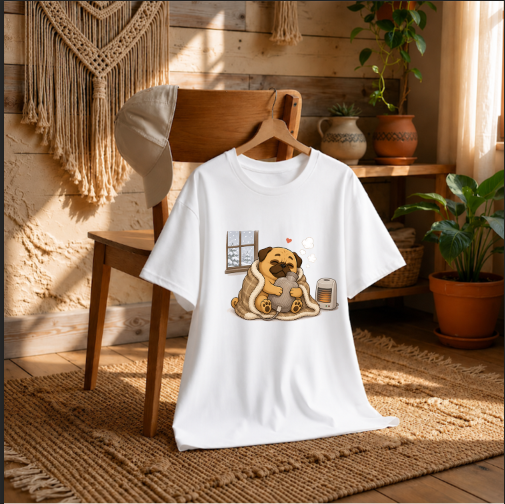 Cozy Winter Pug Dog Electric Blanket Heater Hot Water Bottle Funny Humor