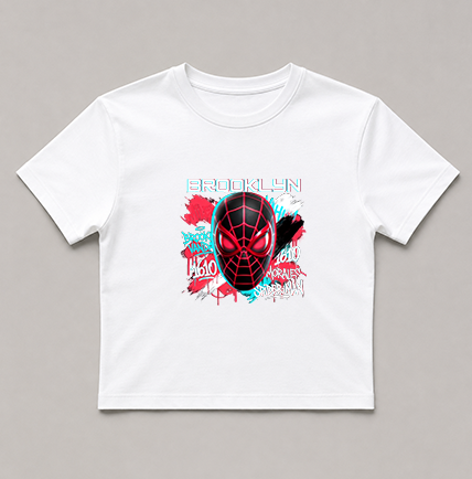 Brooklyn 1610 Spider Hero Graffiti Glitch Streetwear Comic Art