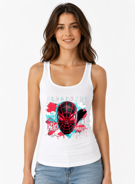 Brooklyn 1610 Spider Hero Graffiti Glitch Streetwear Comic Art