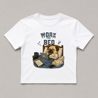 Work From Bed Funny Tired Pug Dog Remote Work Office Humor
