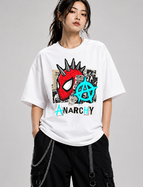 Spider Punk Anarchy Mask Zine Collage 77 Rock Streetwear