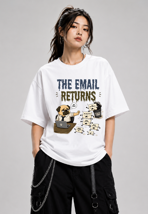 The Email Returns Not Today Funny Office Pug Dog Corporate Humor