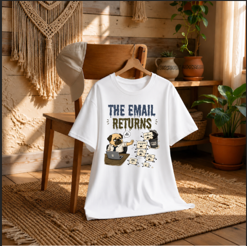 The Email Returns Not Today Funny Office Pug Dog Corporate Humor