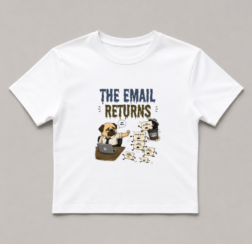 The Email Returns Not Today Funny Office Pug Dog Corporate Humor