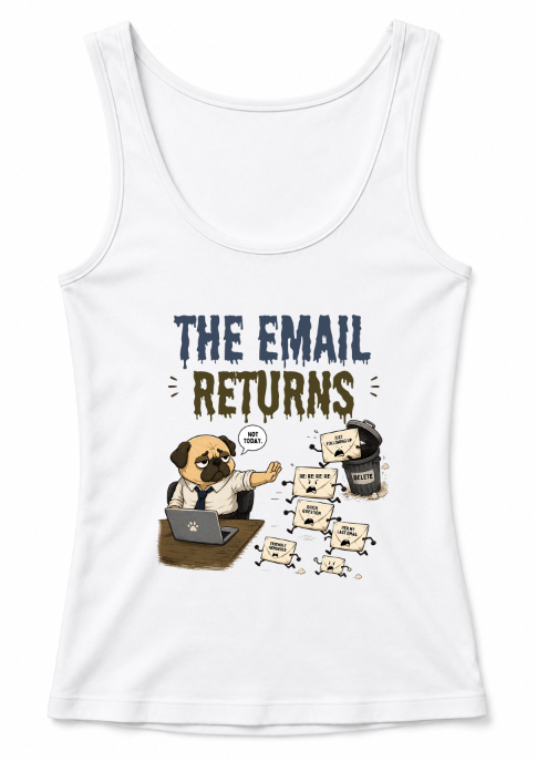The Email Returns Not Today Funny Office Pug Dog Corporate Humor