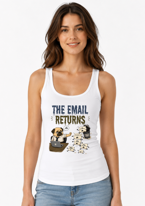 The Email Returns Not Today Funny Office Pug Dog Corporate Humor