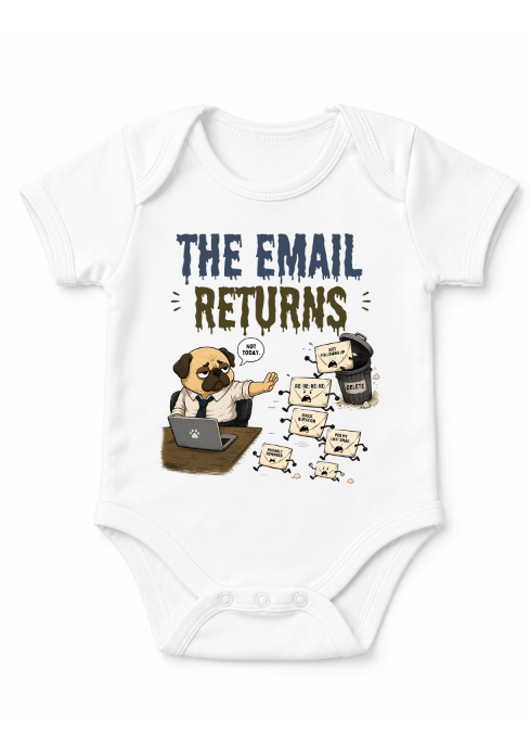 The Email Returns Not Today Funny Office Pug Dog Corporate Humor