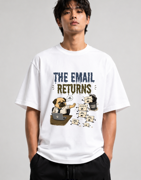 The Email Returns Not Today Funny Office Pug Dog Corporate Humor