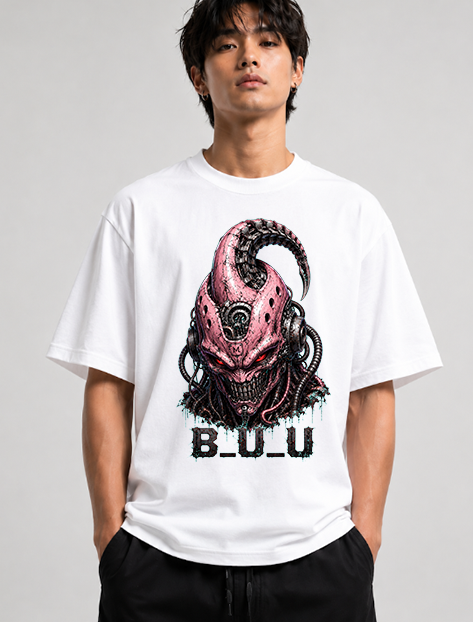 Mecha Buu Cyberpunk Biomechanical Alien Monster Anime Streetwear
