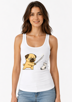 Pug Samurai vs Evil Sock Funny Dog Katana Sword