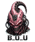 Mecha Buu Cyberpunk Biomechanical Alien Monster Anime Streetwear